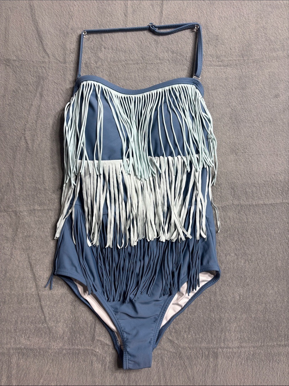 Venus Ombre Fringe Halter/Strapless One-Piece Coastal Cowgirl Swimsuit